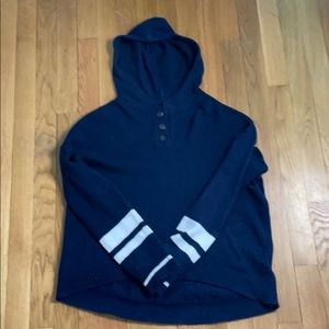 American Eagle Button shirt with hood.